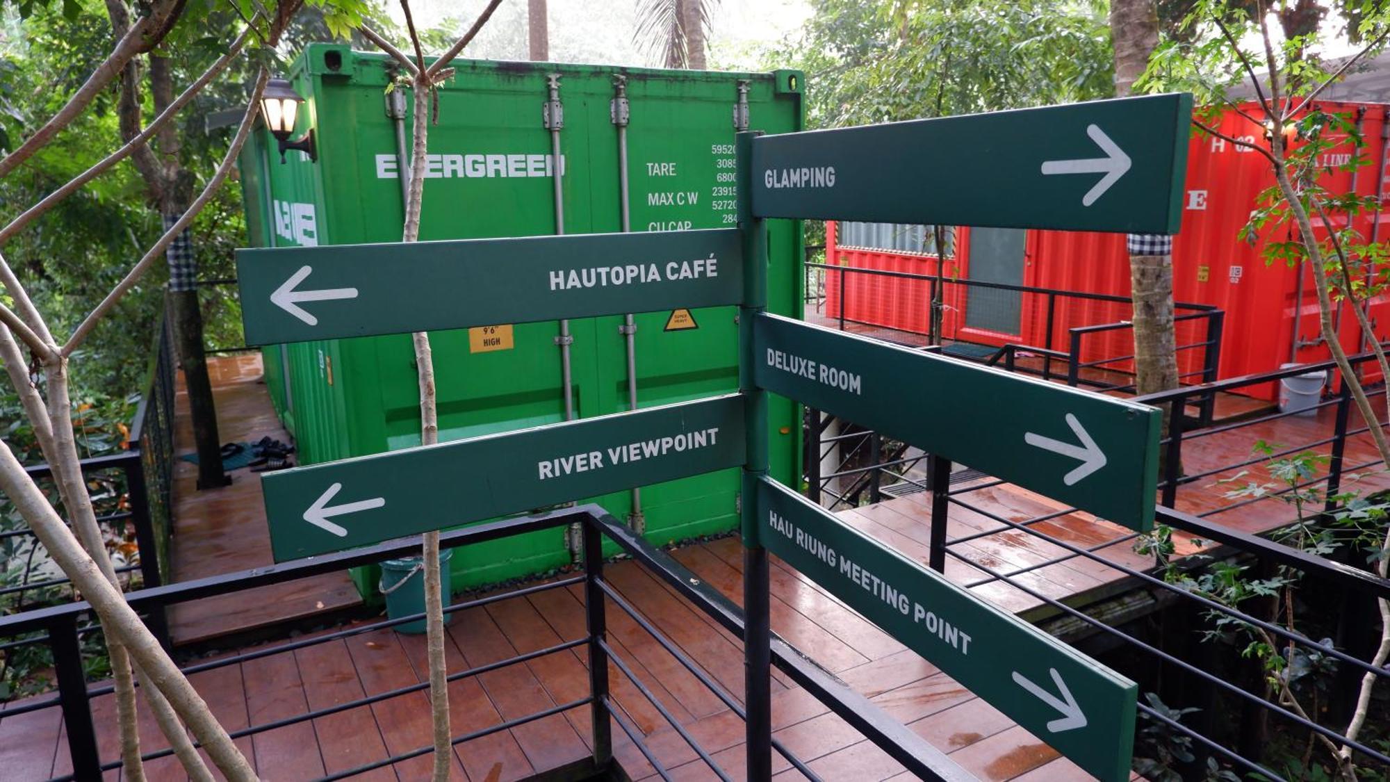 Hau Eco Lodges Citumang Pangandaran Exteriör bild